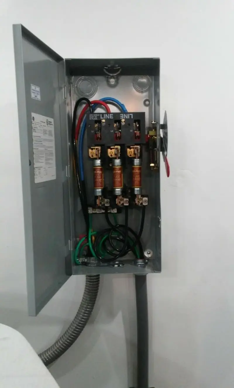 Three-phase disconnect switch installed for Electrical Wiring & Rewiring in Bonita Springs
